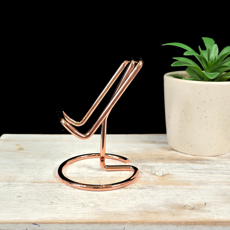 Rose Gold Metal Slice Stand