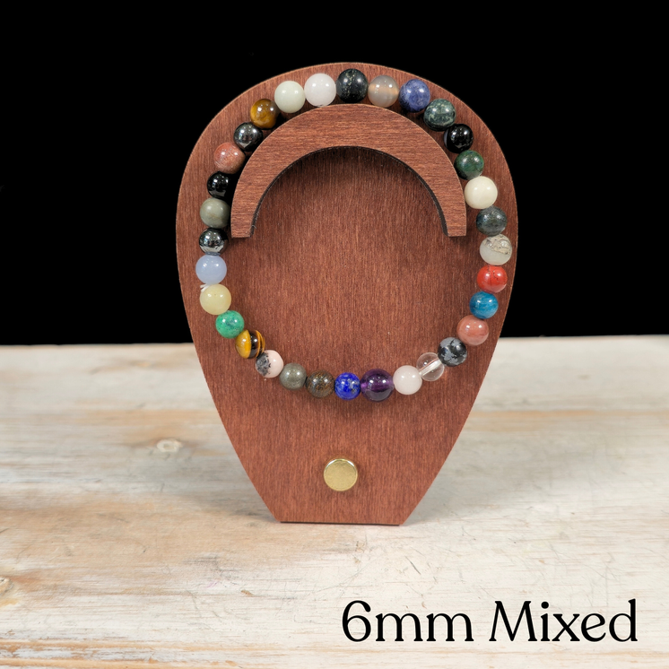6mm Mixed Gemstone Bracelet