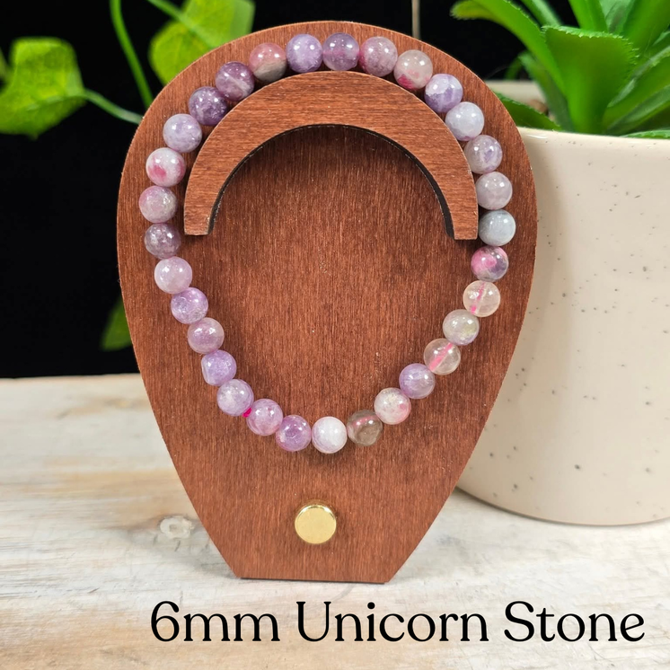 6mm Unicorn Stone Gemstone Bracelet