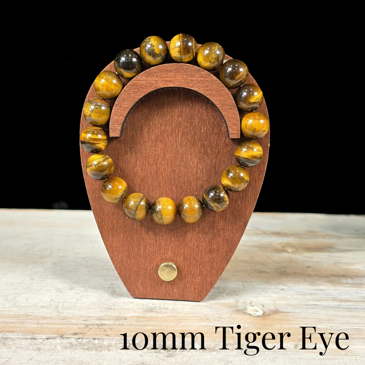 10mm Tiger Eye Gemstone Bracelet
