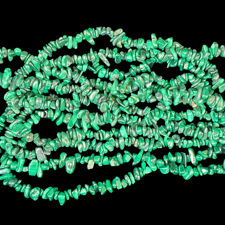 Malachite 75cm-80cm Chips Strand