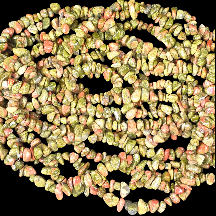 Unakite 75cm-80cm Chips Strand