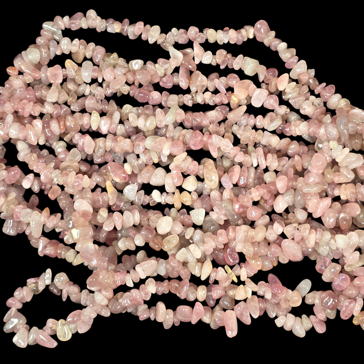 Pink Amethyst 75cm-80cm Chips Strand