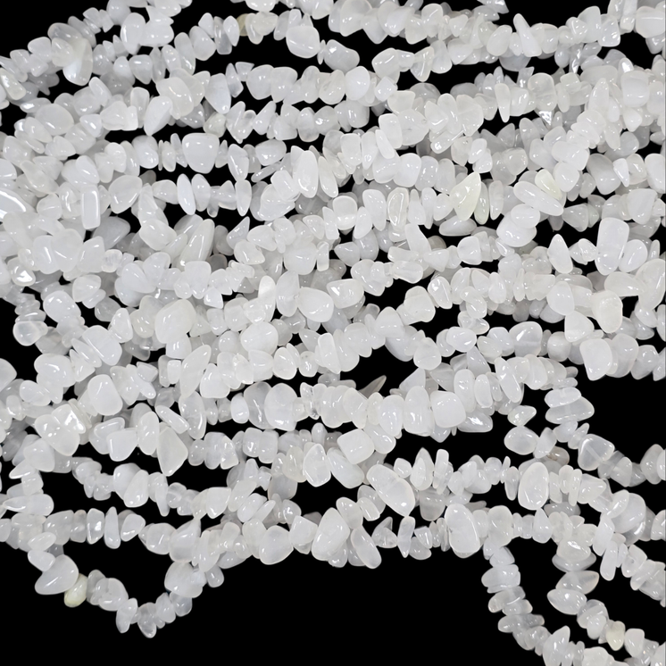 White Jade 75cm-80cm Chips Strand