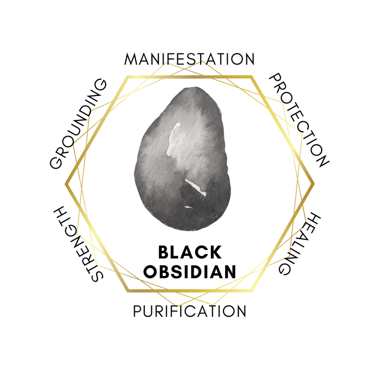 Obsidian 75cm-80cm Chips Strand