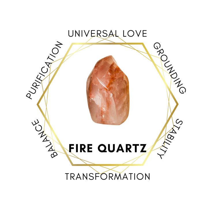 Fire Quartz 75cm-80cm Chips Strand