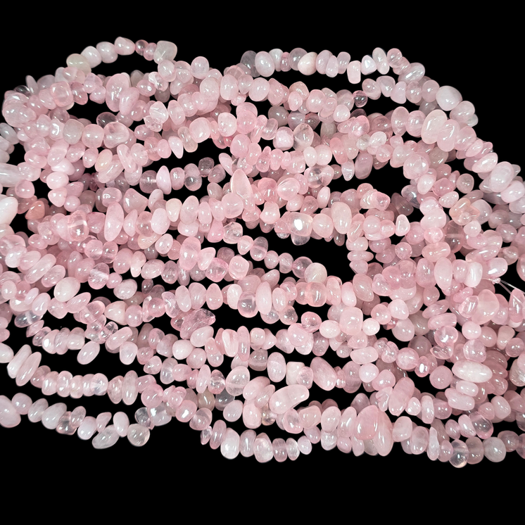 Rose Quartz 75cm-80cm Chips Strand