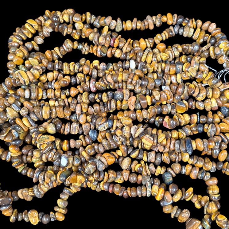 Tiger Eye 75cm-80cm Chips Strand