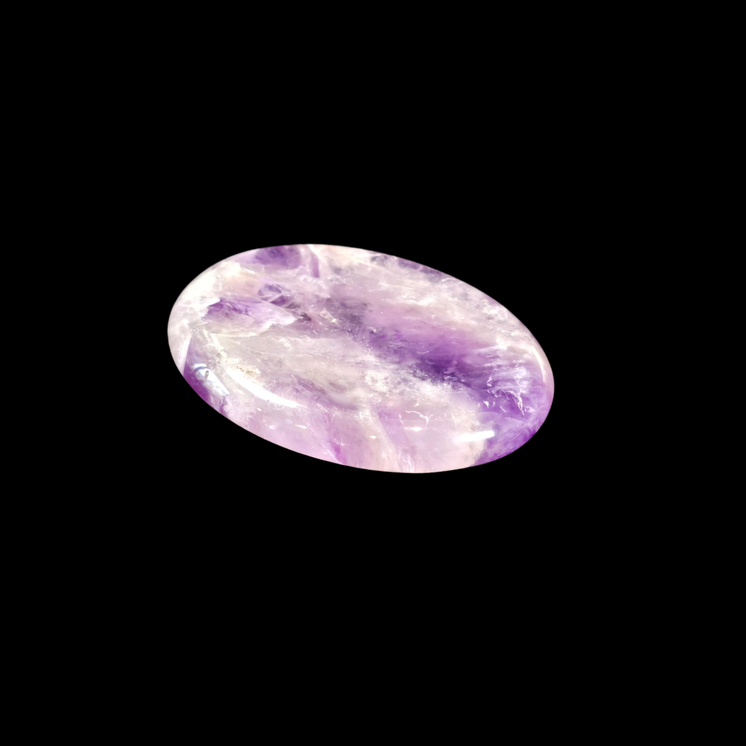 Amethyst Oval Shape Worry Stone (Thumb Stone)