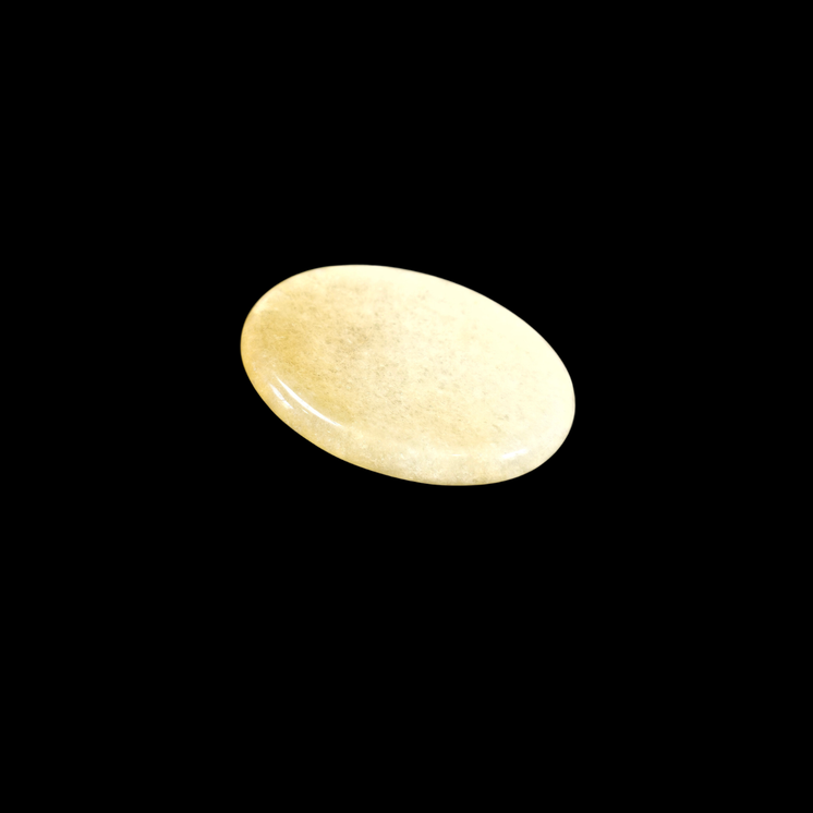 Yellow Aventurine Oval Shape Worry Stone (Thumb Stone)