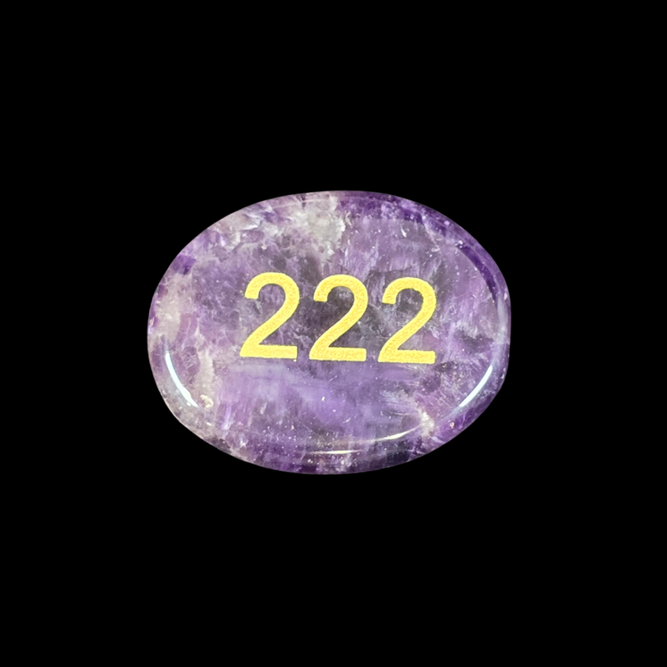 222 Amethyst Angel Number Palm - Balance & Harmony