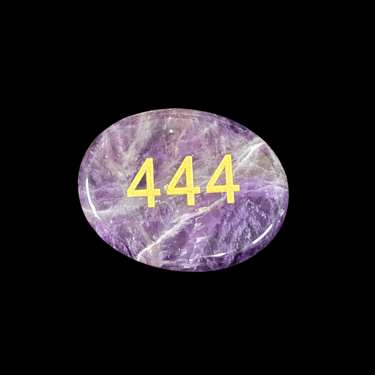 444 Amethyst Angel Number Palm - On the Right Path
