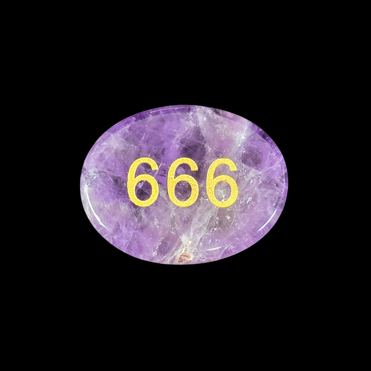 666 Amethyst Angel Number Palm - Reconnect & Realign