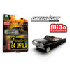PREORDER: Greenlight 1:64 Lowriders 1964 Chevrolet Impala SS Convertible w/ Mini Metal License Plate – Black – Mijo Exclusives