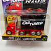 Car Tuned 1:64 Rigs Cool COE - Container Red With Black Series 2