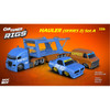 PREORDER: Car Tuned 1:64 Container Rigs Hauler Series 2 Open Cars Transporter with 2 Vehicles – Racing Set ETA EARLY SEPTEMBER 