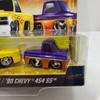 Car Tuned 1/64 Just Truckin 87 Chevy C10 & 90 Chevy 454 SS 2 Car Set Series 9 