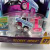 Car Tuned 1:64 Lowriders Show Glow 63 Chevy Impala LED Light Up & Hopper Chassis Series 4 
