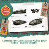 PREORDER: Lamborghini Countach LB-WORKS Army Green - Blister Carded