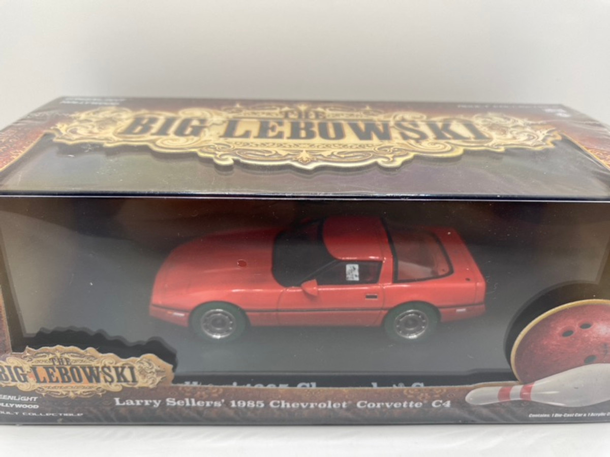 Greenlight Hollywood 1/43 Green Machine The Big Lebowski Larry Sellers 1985  Chevrolet Corvette C4 Green Tires Rare