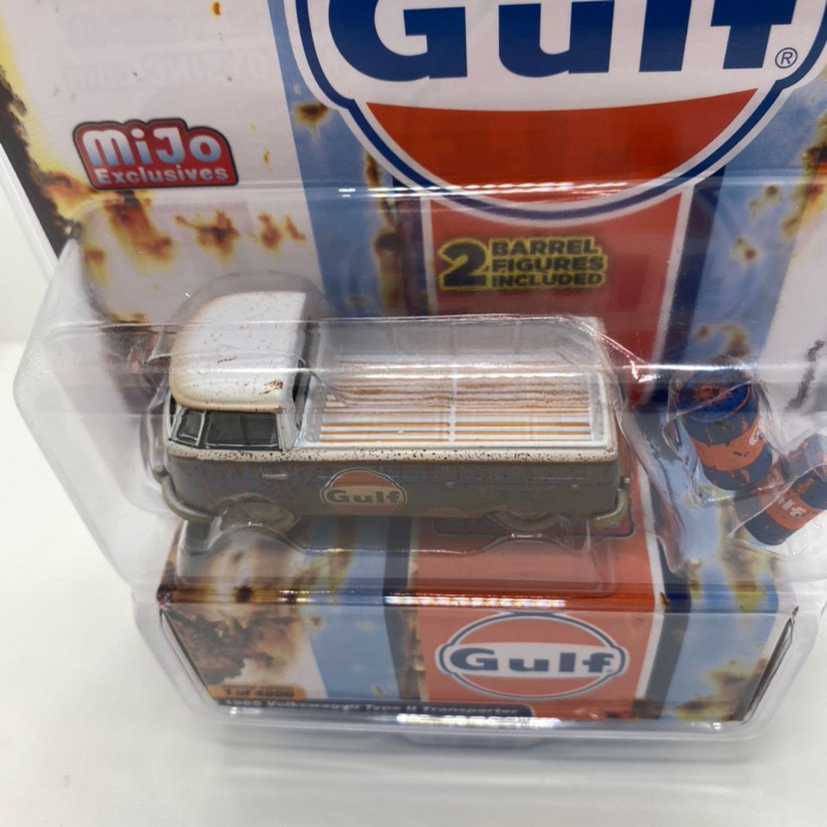 Johnny Lightning 1:64 1965 Volkswagen Type 2 Transporter GULF With 2 GULF  Barrels Limited 4,800 Pieces – Mijo Exclusives