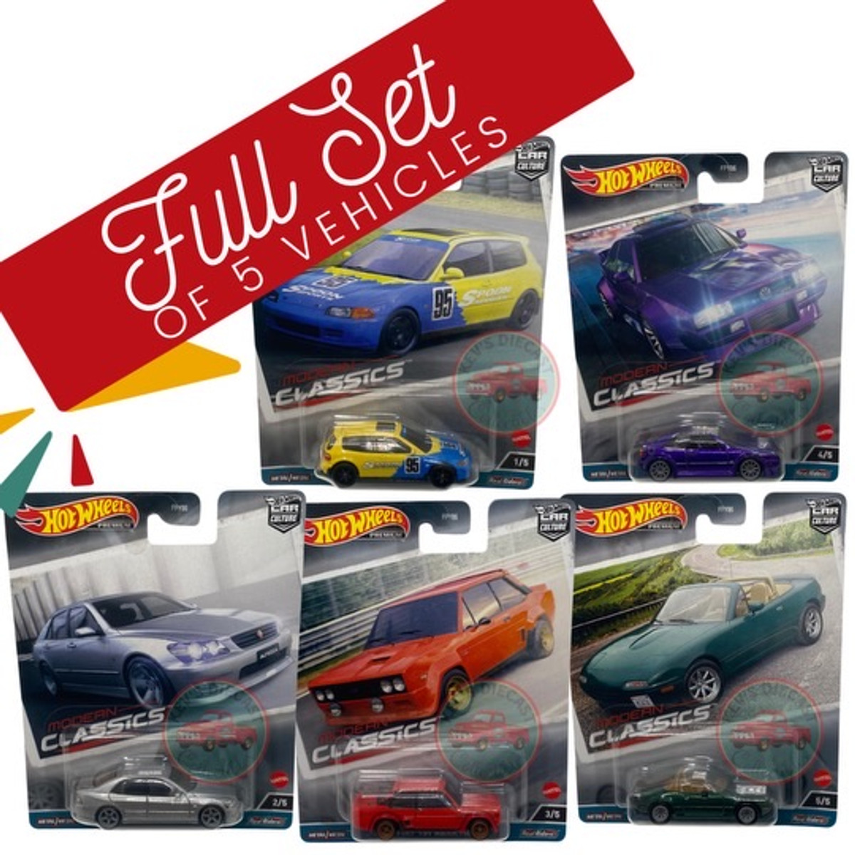 2023 Hot wheels Car Culture Modern Classics Set Of 5