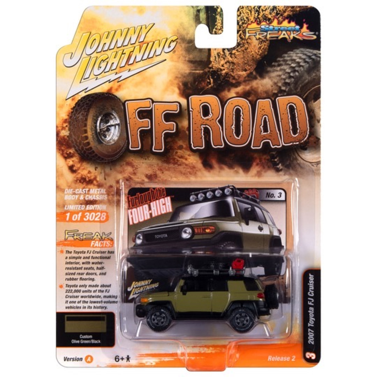 2023 Johnny Lightning Street Freaks 2007 Toyota FJ Cruiser Release 2A