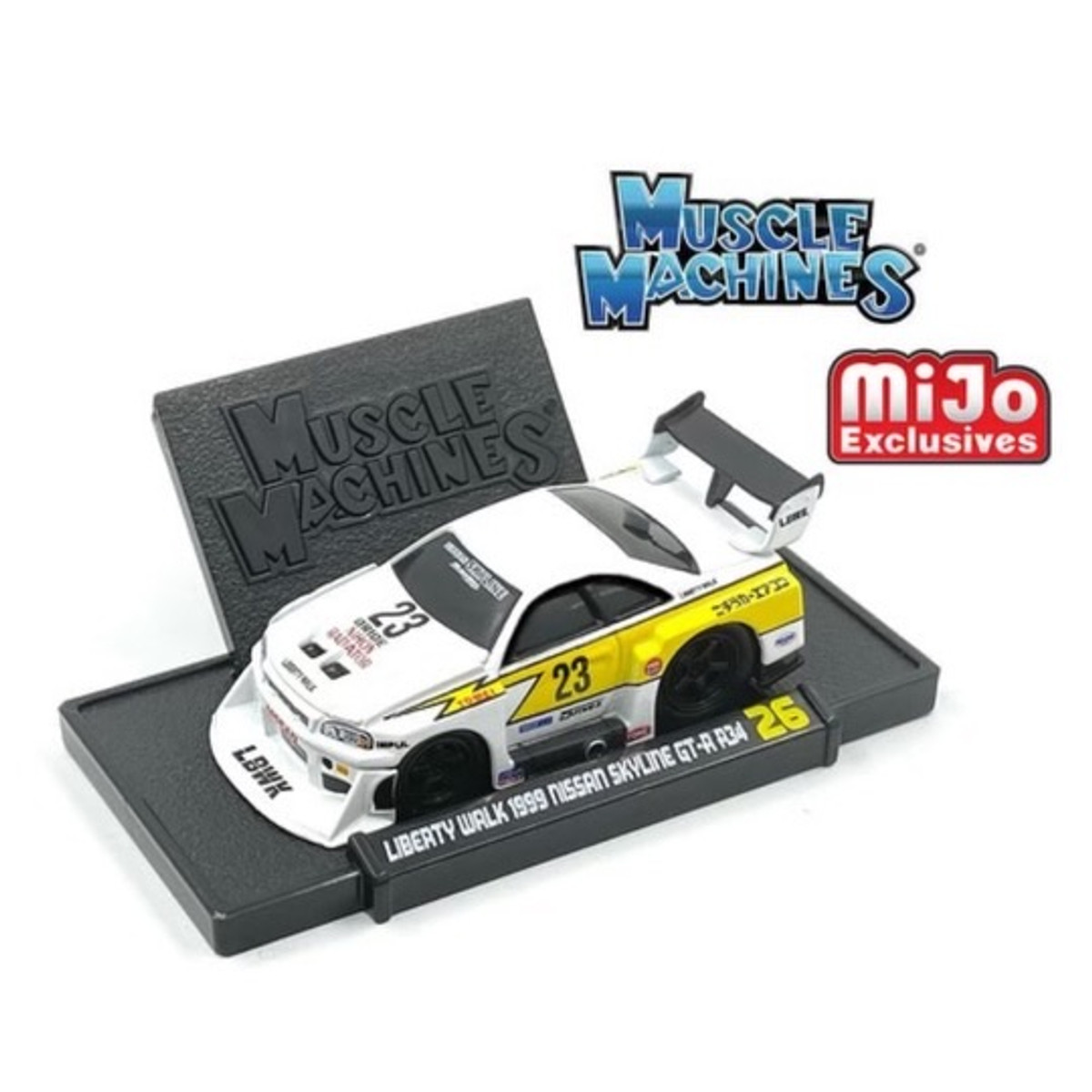 Muscle Machines 1:64 LBWK Nissan GT-R R34 Super Silhouette