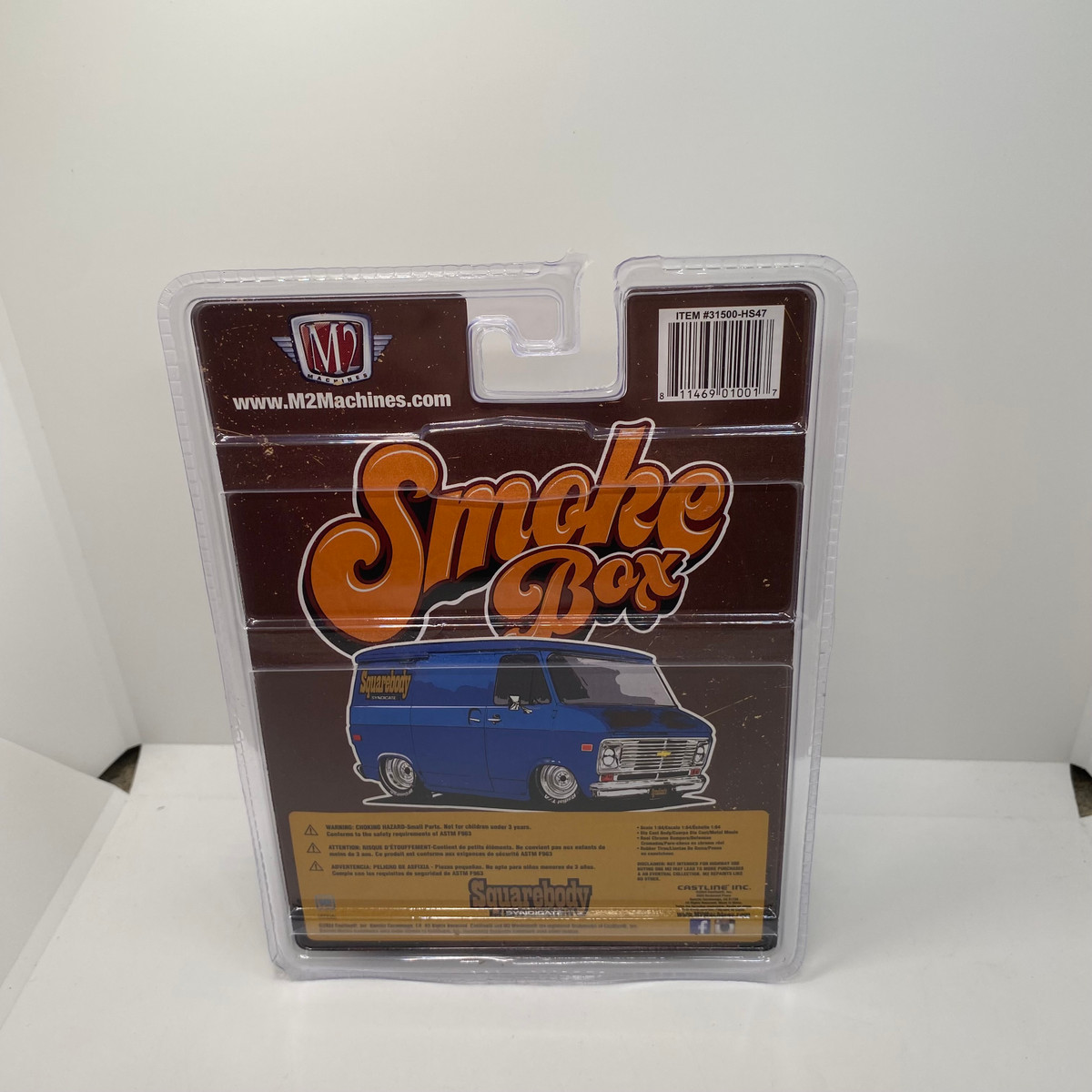 SH1-SEC2ベジット M2 Machines 1:64 1973 Chevrolet Van Smoke Box Squarebody