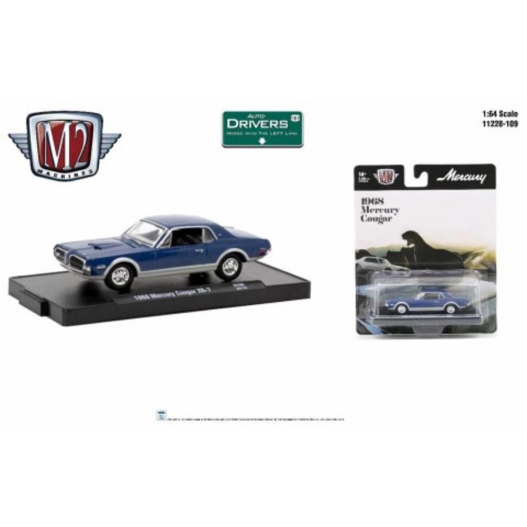 M2 Machines Auto Drivers 1968 Mercury Cougar XR-7 Release 109