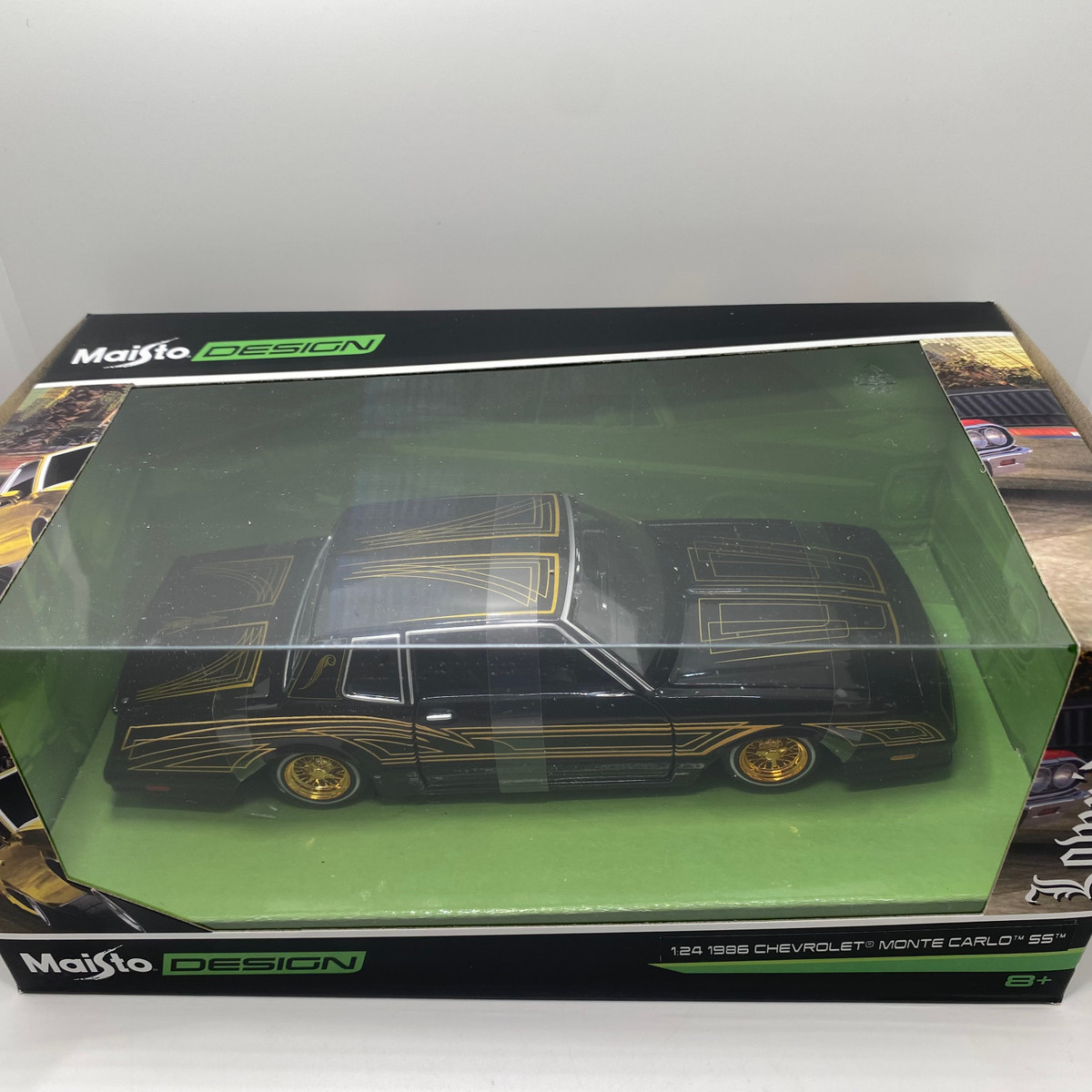 Maisto 1:24 1986 Chevrolet Monte Carlo Lowrider – Black