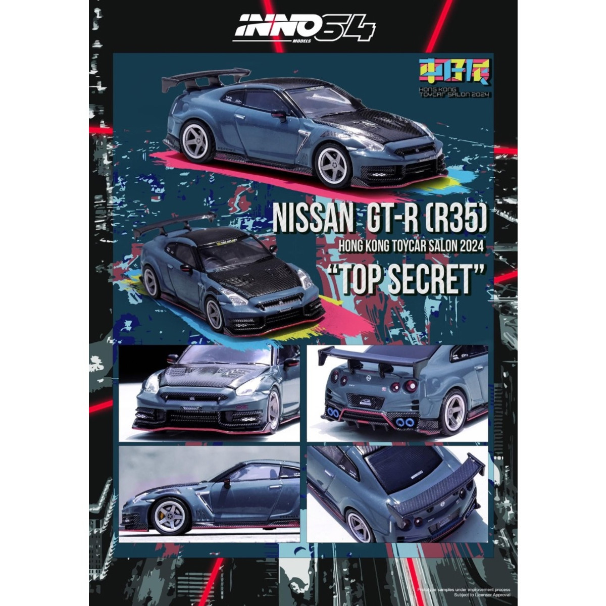 INNO64 1:64 NISSAN GT-R R35 NISMO TOP SECRET HONG KONG SHOW