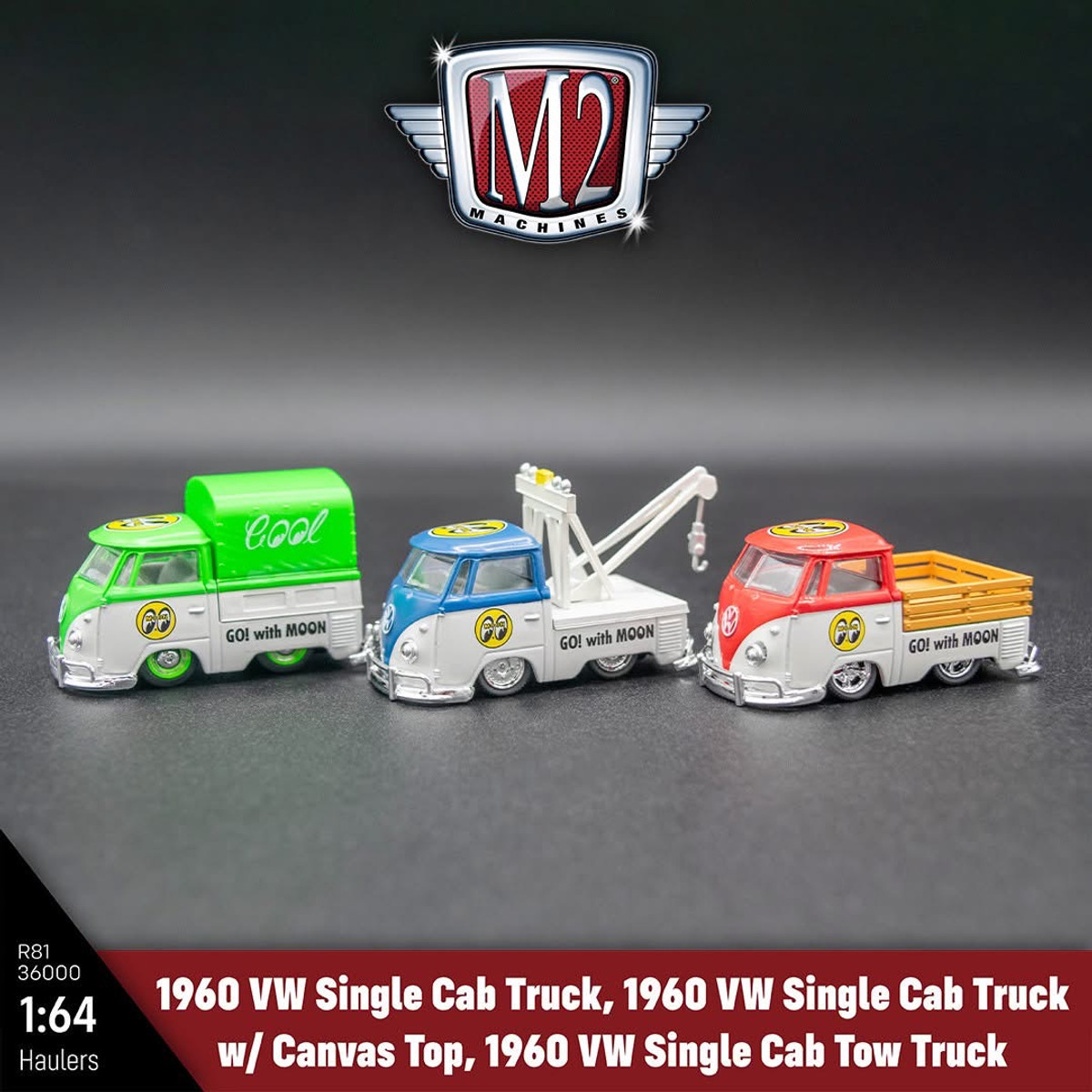 M2 Machines Auto Haulers Mooneyes Volkswagen 3 Car Set