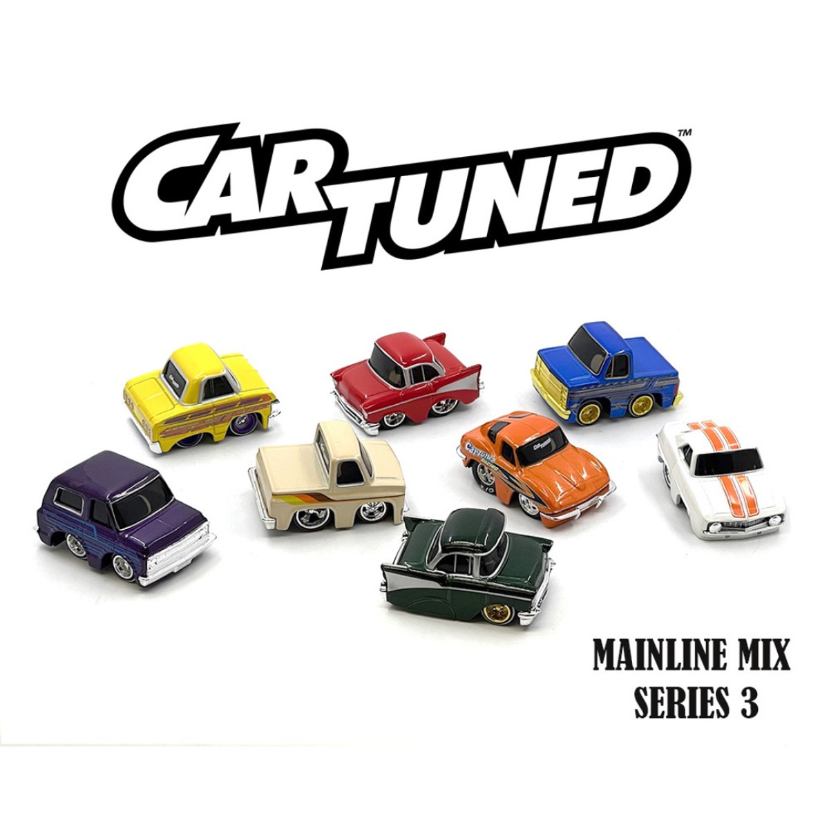 ミニカー CAR TUNED SERIES3 Car Tuned Mainline Complete Set Of 8 Vehicles Series 3 No
