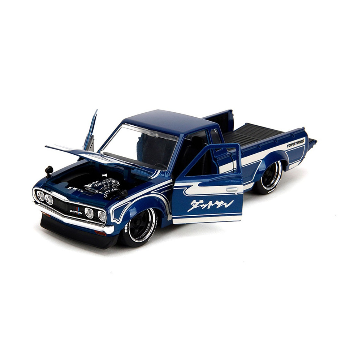数量限定SALE Jada Diecast Kev's - Pickup 620 Datsun 1972 Tuners JDM 1:24 ミニカー