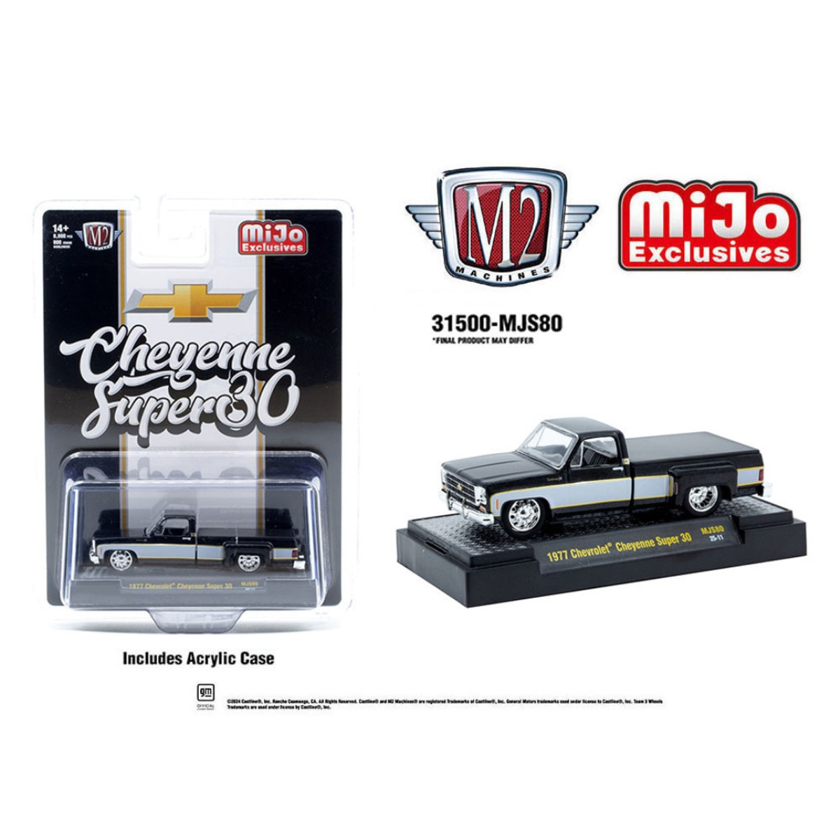 M2マシーンズcheyenne super30 C60truck 2台セット M2 Machines 1:64 1977 Chevrolet Cheyenne Super 30 Pickup