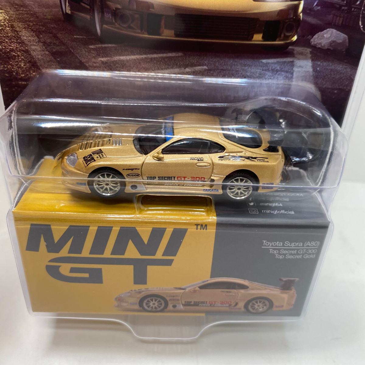 「Chase」1/64 MINI GT Toyota Supra (A80) Preorder) Mini GT 1:64 Toyota Supra (A80) Top Secret GT-300