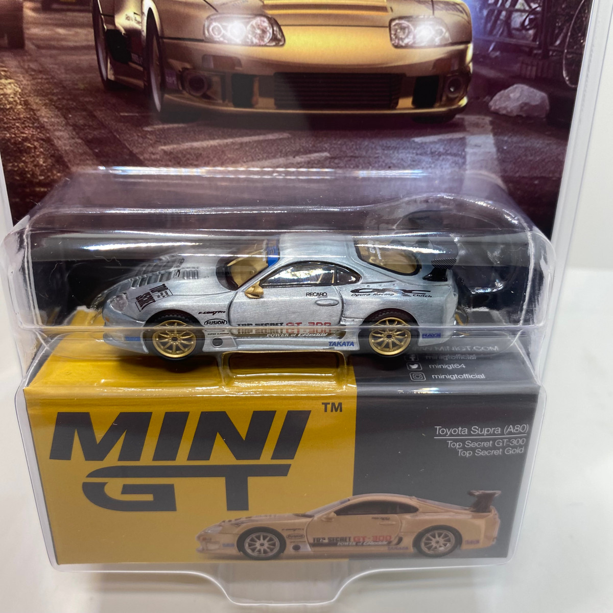 「Chase」1/64 MINI GT Toyota Supra (A80) CHASE ! Mini GT 1:64 Toyota Supra (A80) Top Secret GT-300