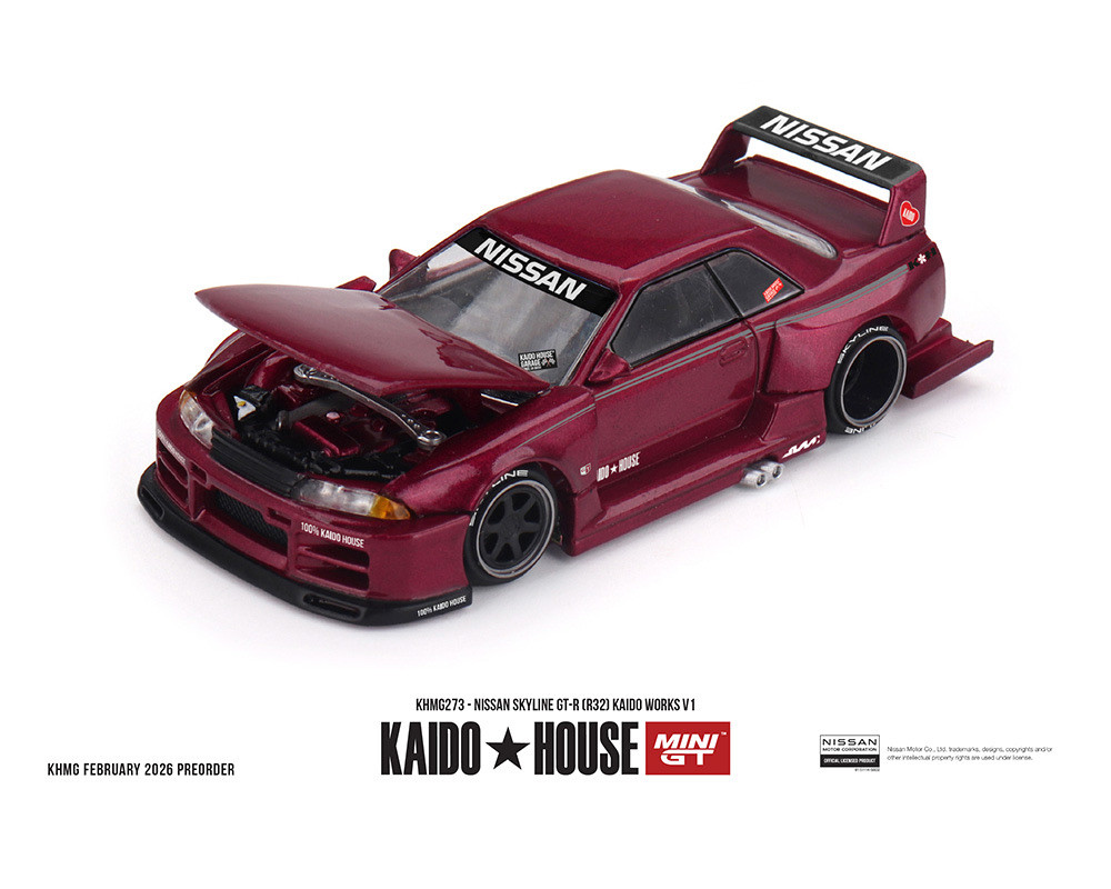 PREORDER: Kaido House X Mini GT 1:64 Nissan Skyline GT-R (R32