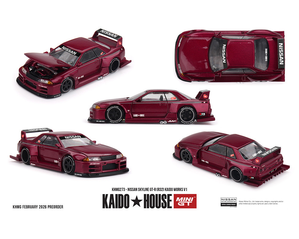 PREORDER: Kaido House X Mini GT 1:64 Nissan Skyline GT-R (R32