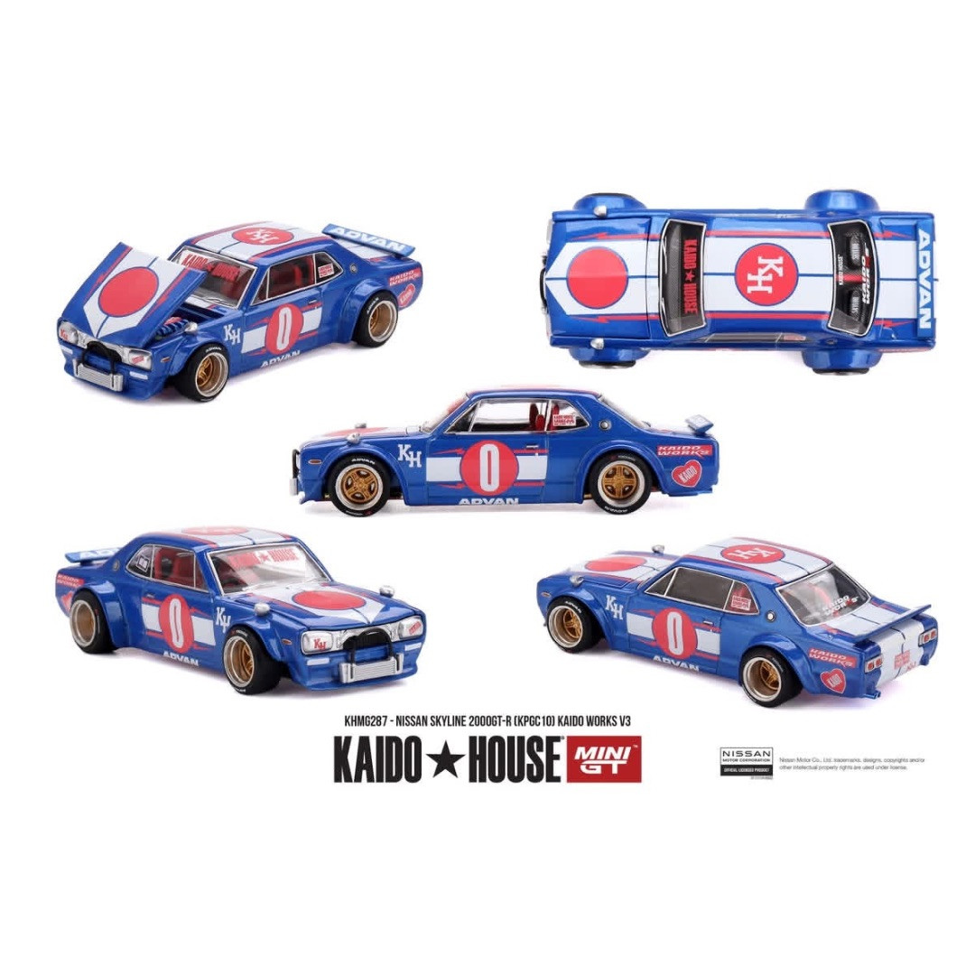 MINI GT 街道ハウス　 SKYLINE 2000GT-R　チェイス PREORDER: Kaido House x Mini GT 1:64 Nissan Skyline 2000GT-R