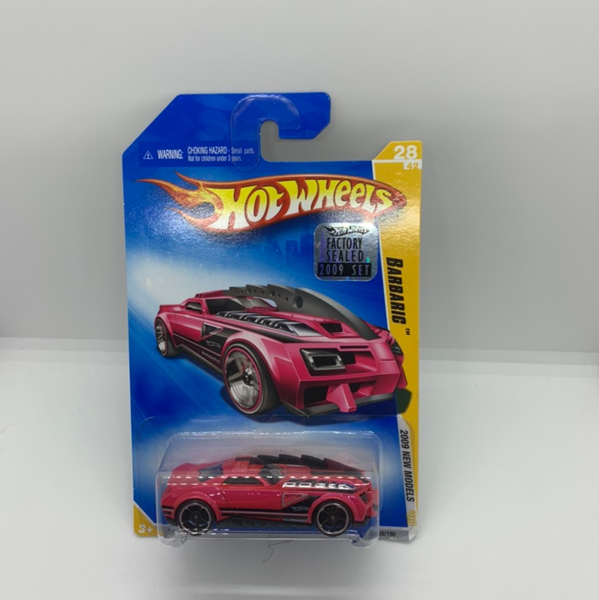 2009 Hot wheels New Models Barbaric Pink Version With Factory Set Sticker