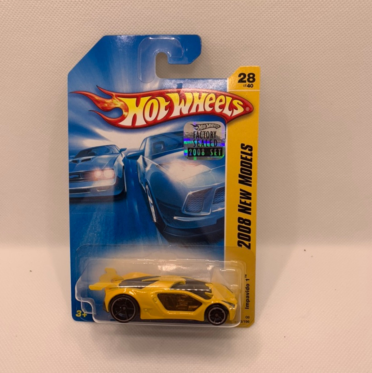 2008 Hot wheels New Models Impavido 1 Yellow Version With Factory Set  Sticker