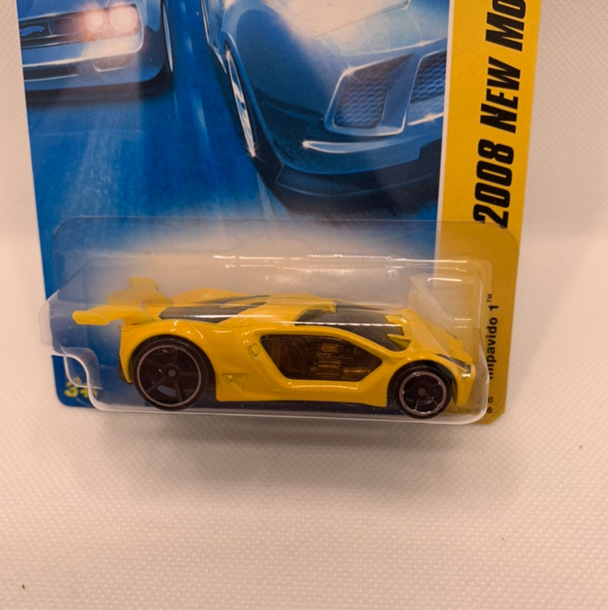 2008 Hot wheels New Models Impavido 1 Yellow Version With Factory Set  Sticker