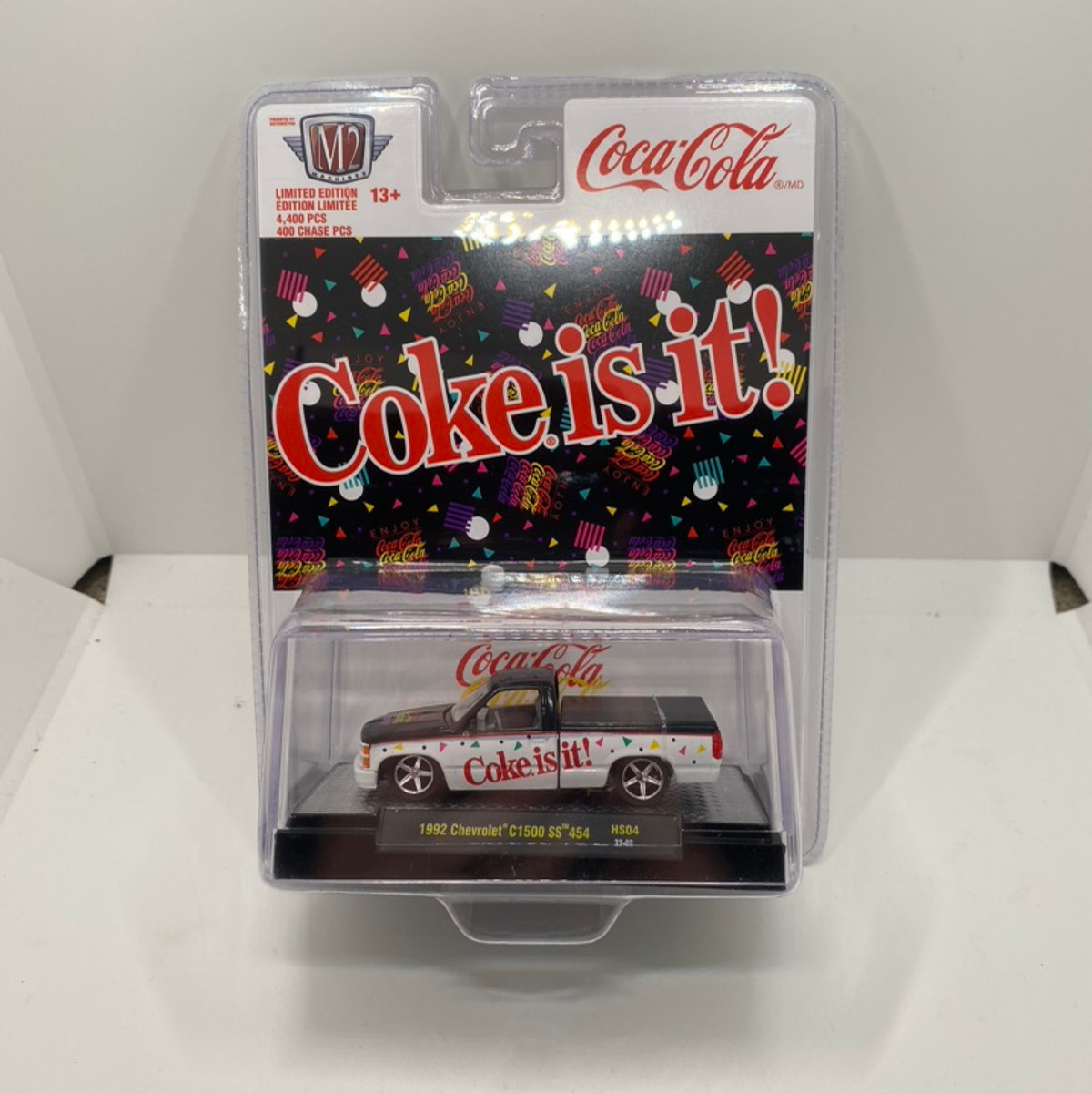 M2 Machines 1/64 1992 Chevrolet C1500 SS 454 Pickup Coca Cola