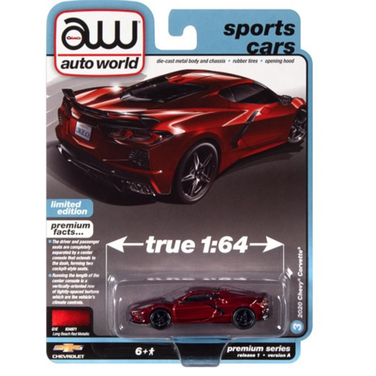 2023 Auto world Sports Cars 2020 Chevy Corvette Release 1A 