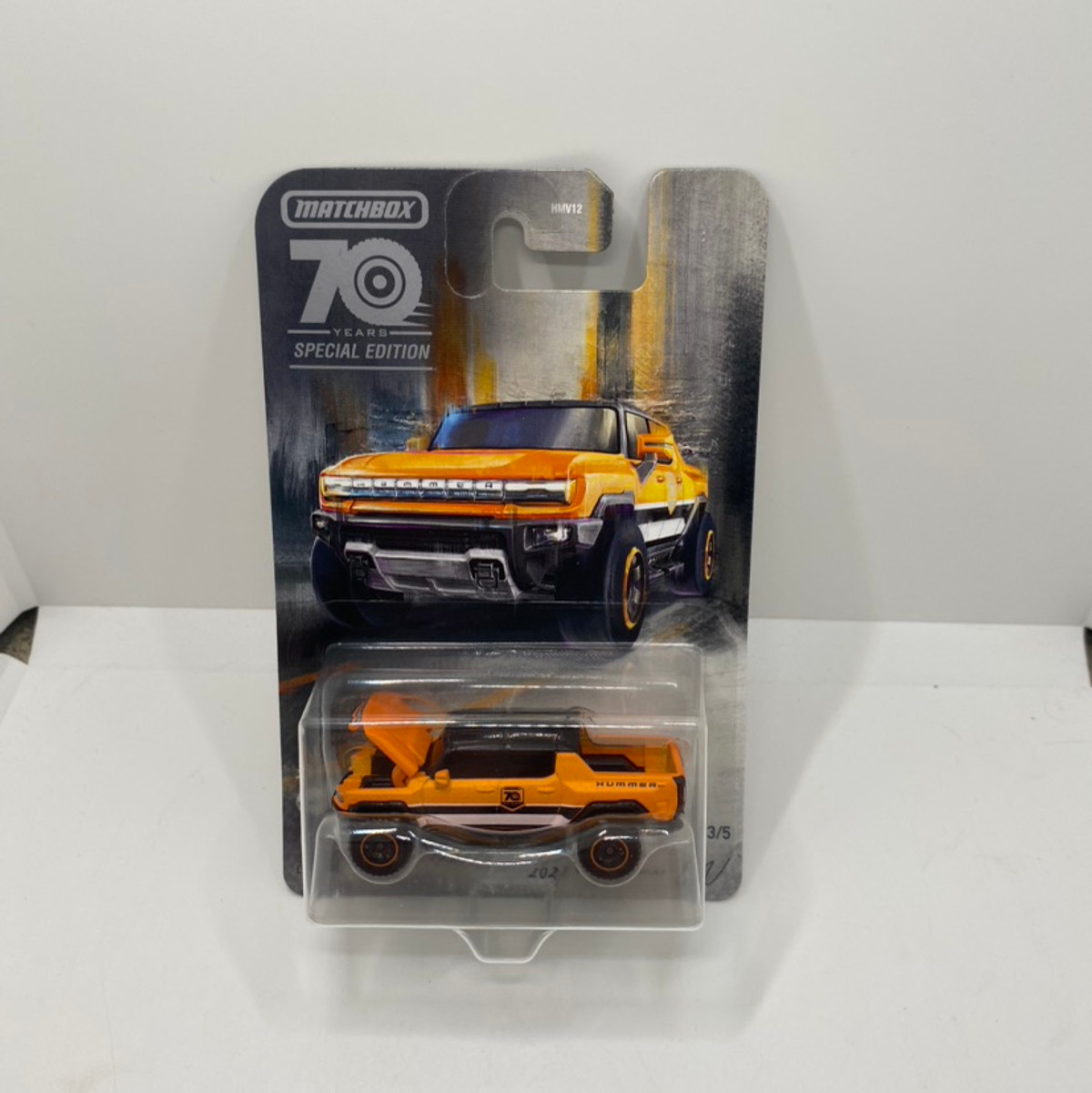 2023 Matchbox Moving Parts 70TH Anniversary Orange 2022 GMC Hummer EV 