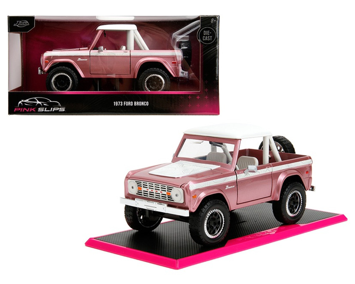 Jada 1/24 Pink Slips 1973 Ford Bronco - Pink  