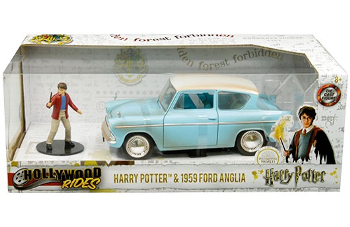 Jada 1/24 Hollywood Rides Harry Potter 1959 Ford Anglia and Harry Potter Figure  