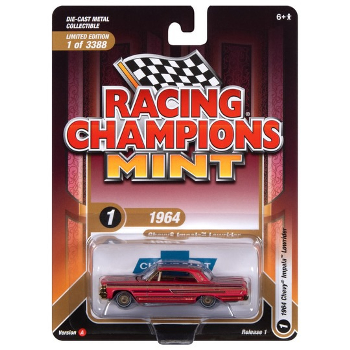 2023 Racing Champions Mint 1964 Chevy Impala Lowrider Magenta Version Release 1A 